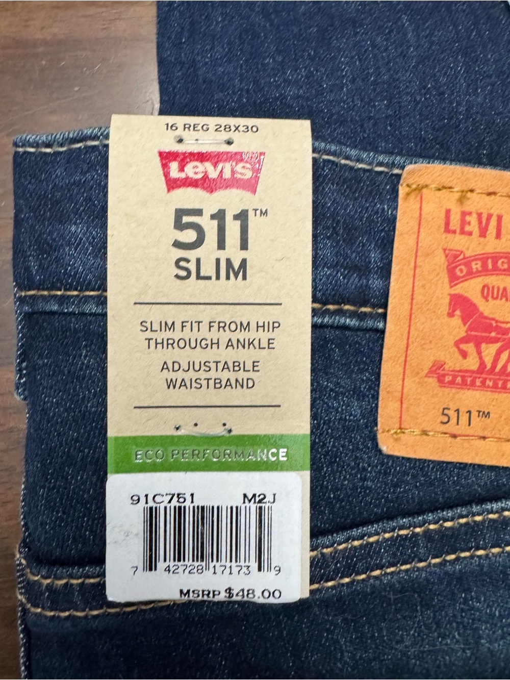 Levi’s 511 Slim Boys Jeans – New with Tags - Picture 3 of 9